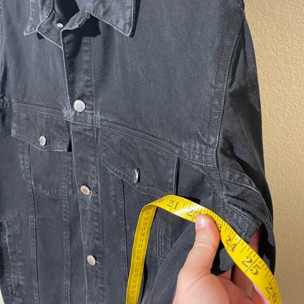 Cheap Monday Black Graphic Denim Jacket - Picture 6 of 7